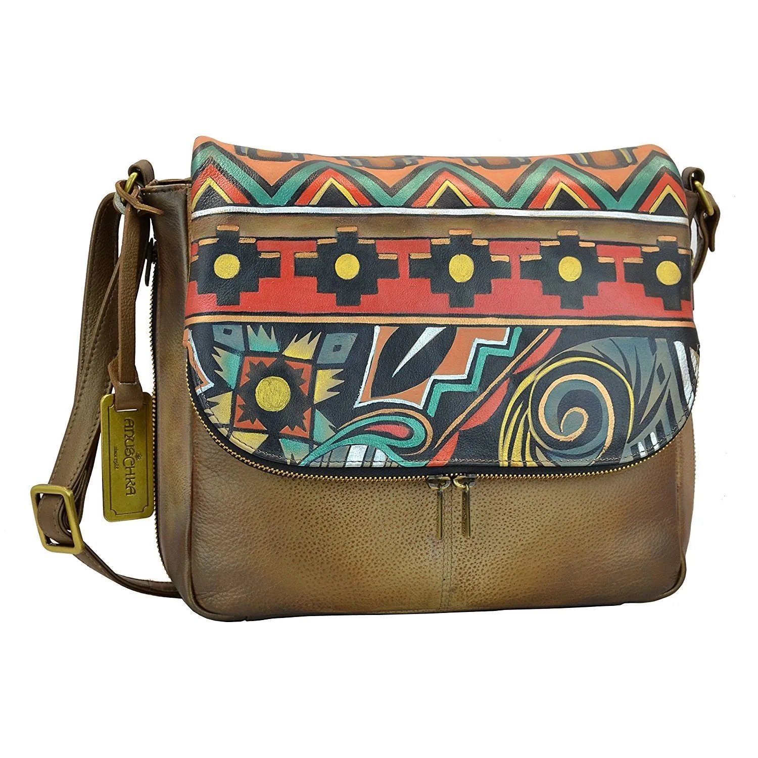 Around Organizer by Anuschka Robust Zip Leather Satchel Bag Leather Outstanding