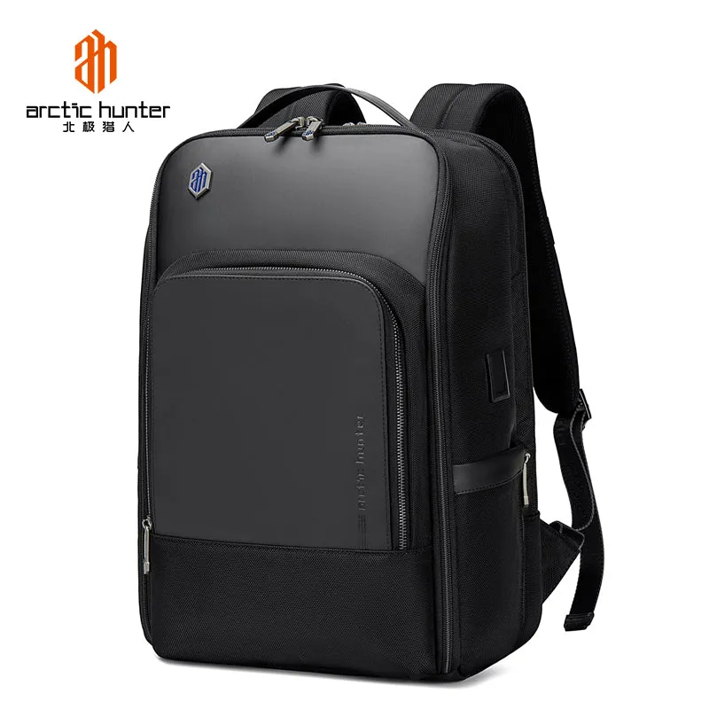 Artic Hunter Tough Men Shoulder Daypack Water Resistant Synthetic Durable Backpack with Built in USB and Headphone Port, B00403