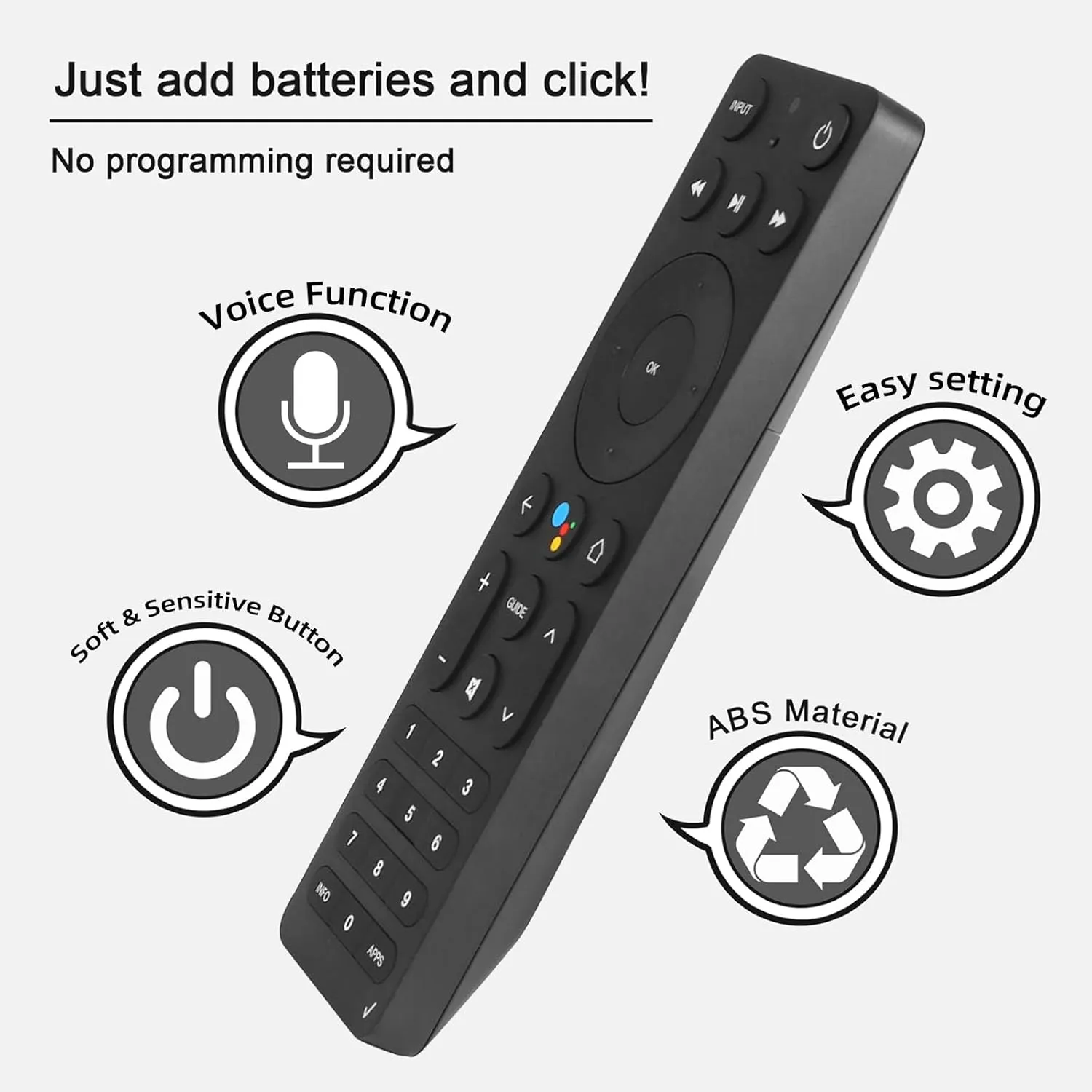 ASK-STI6220 Voice Remote Control for Verizon Stream TV, ASKSTI6220 Remote for Verizon Stream TV Box 4K 8K Voice Remote Control V2 Arris
