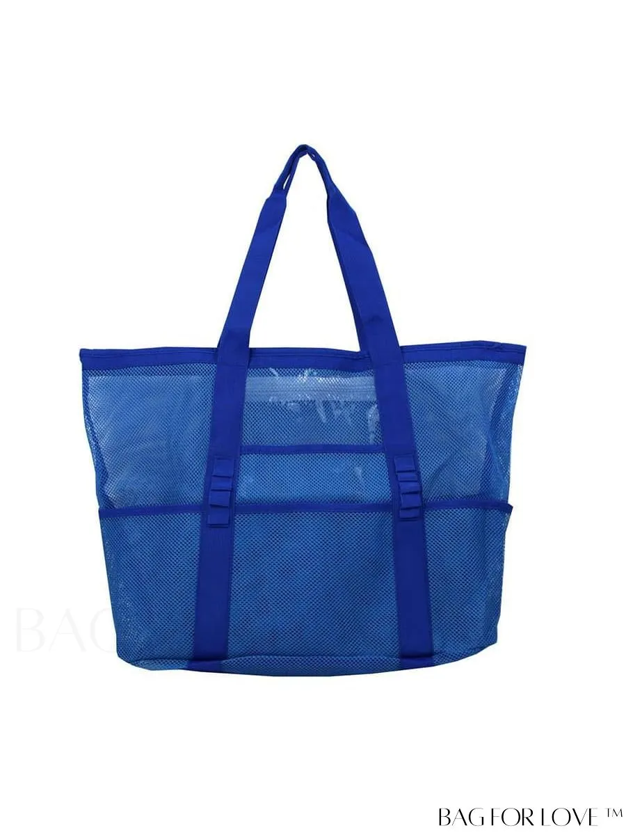 BagForLove - Portable Beach Tote: Large Capacity Mesh Bag for Toy Storage & Travel