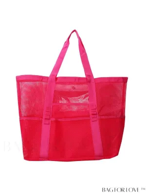 BagForLove - Portable Beach Tote: Large Capacity Mesh Bag for Toy Storage & Travel