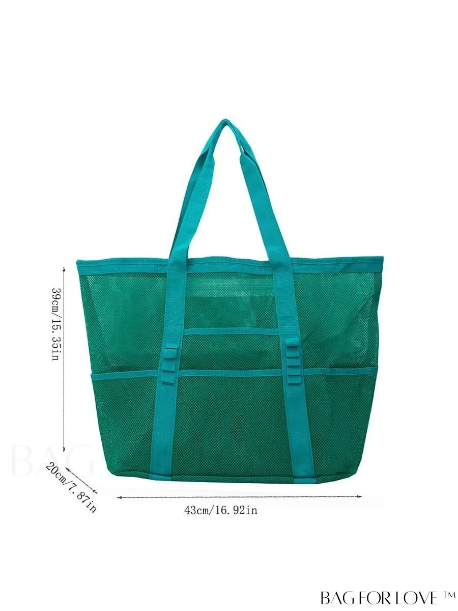 BagForLove - Portable Beach Tote: Large Capacity Mesh Bag for Toy Storage & Travel