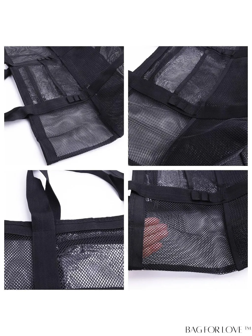 BagForLove - Portable Beach Tote: Large Capacity Mesh Bag for Toy Storage & Travel