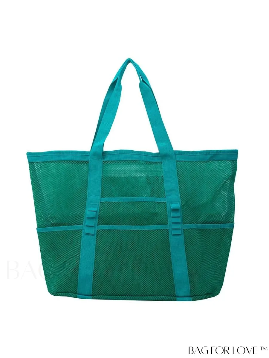 BagForLove - Portable Beach Tote: Large Capacity Mesh Bag for Toy Storage & Travel