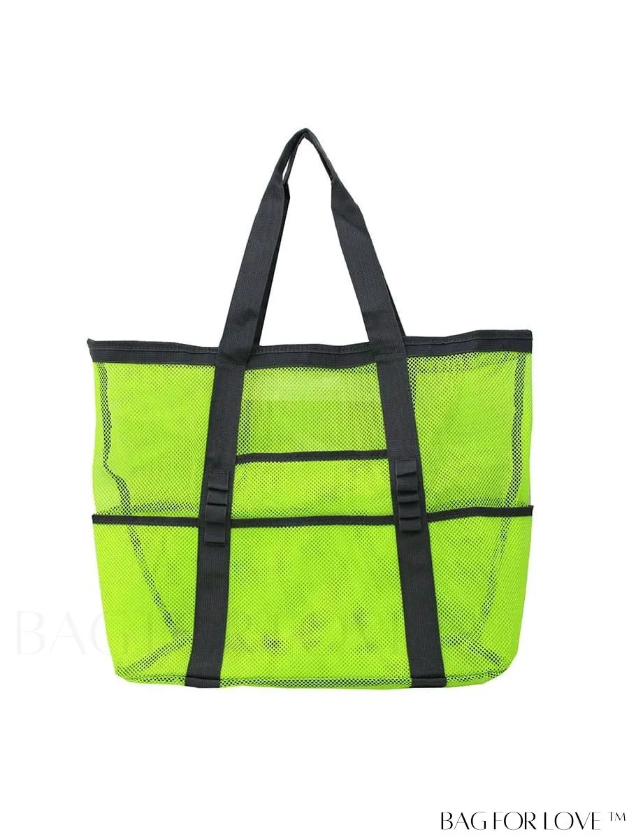 BagForLove - Portable Beach Tote: Large Capacity Mesh Bag for Toy Storage & Travel