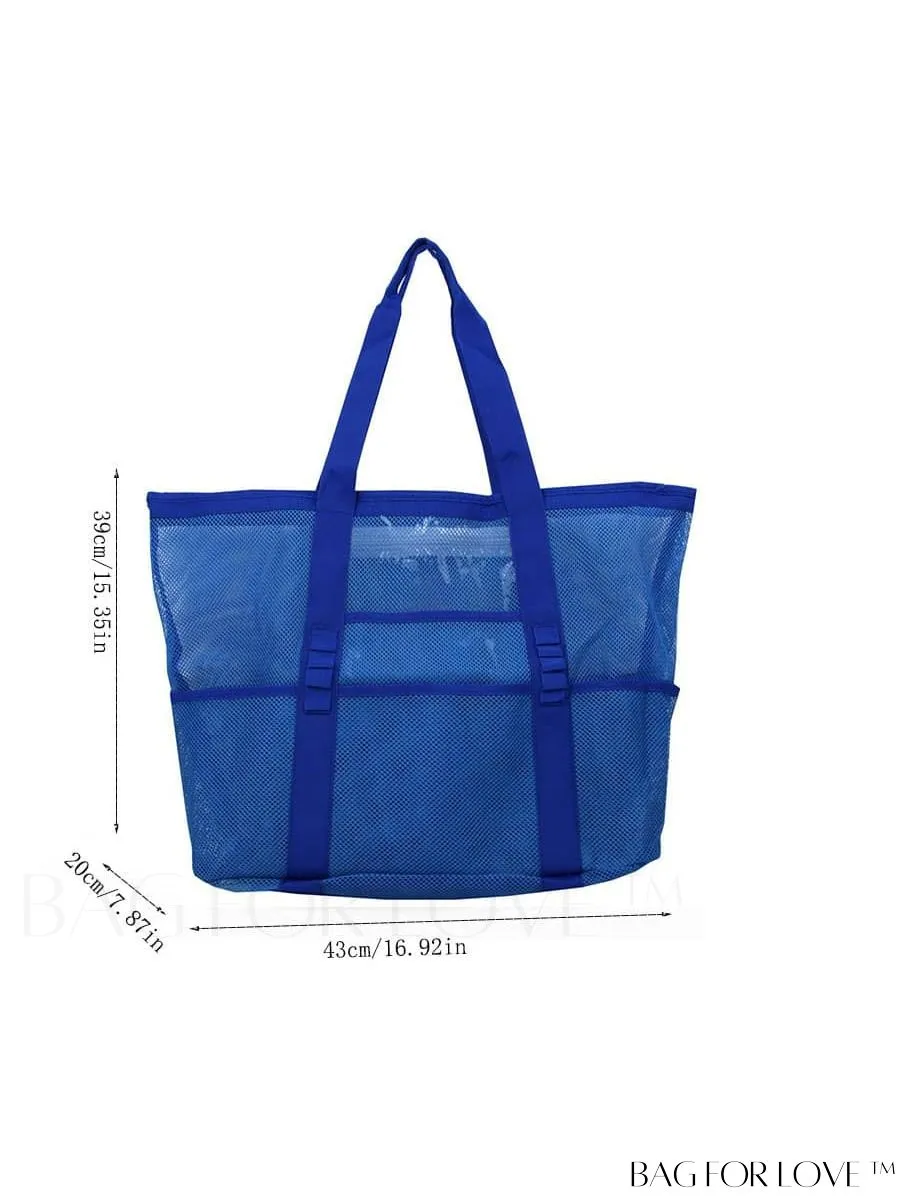 BagForLove - Portable Beach Tote: Large Capacity Mesh Bag for Toy Storage & Travel
