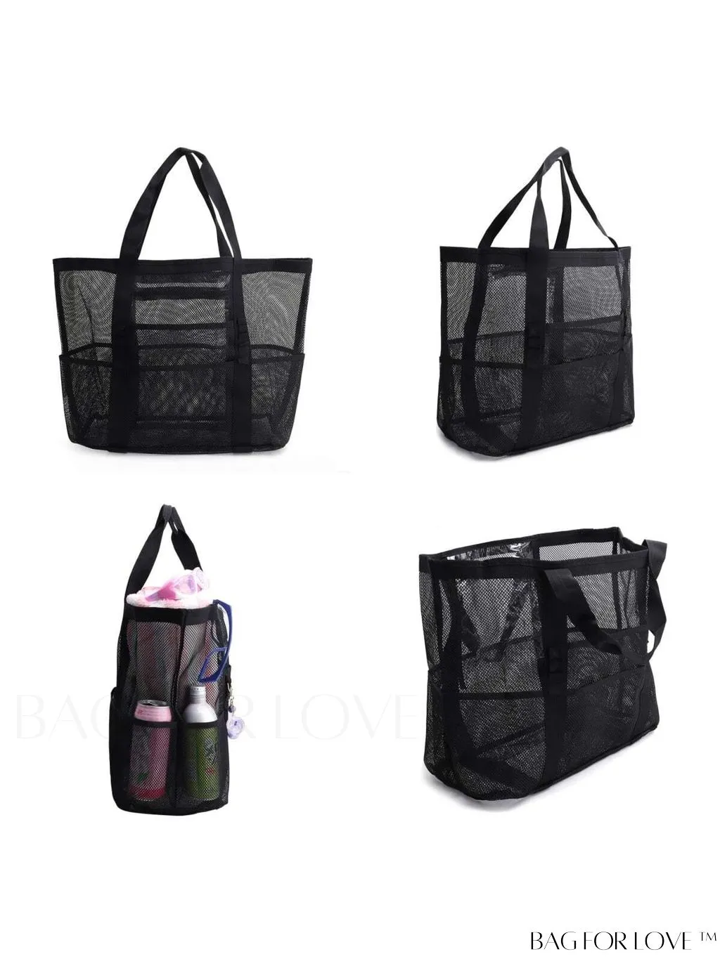BagForLove - Portable Beach Tote: Large Capacity Mesh Bag for Toy Storage & Travel