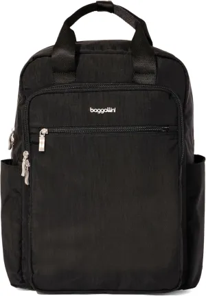 Baggallini Commuter Laptop Lightweight 15x11 Travel Backpack W/RFID & Luggage Sleeve