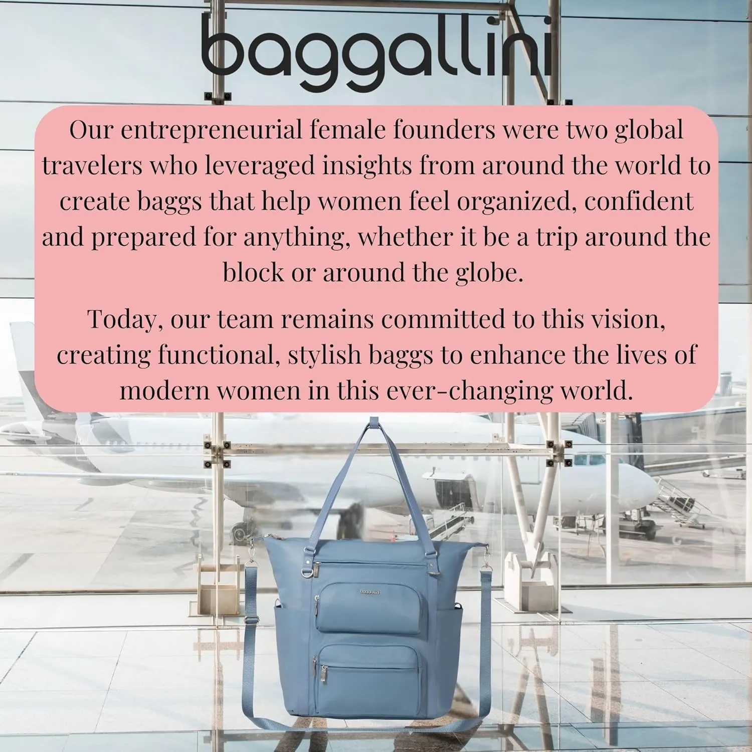 Baggallini Nolita Convertible Backpack - 14x11 Inch Travel Backpack with 16 Inch Laptop Sleeve - Lightweight Luggage Backpack