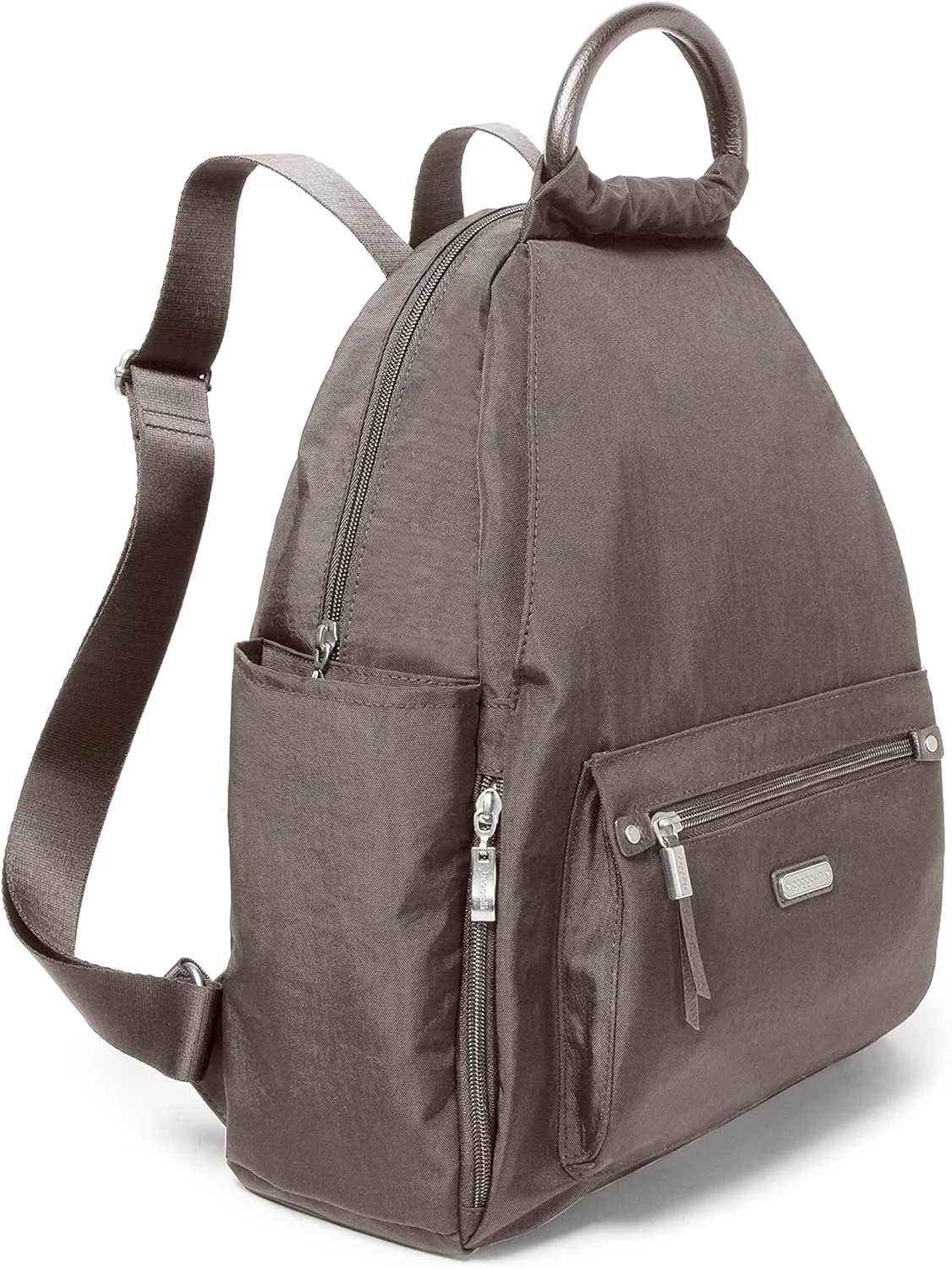 Baggallini womens New Classic Heritage With Rfid Phone Wristlet All Day Backpack, Sterling Shimmer, One Size US