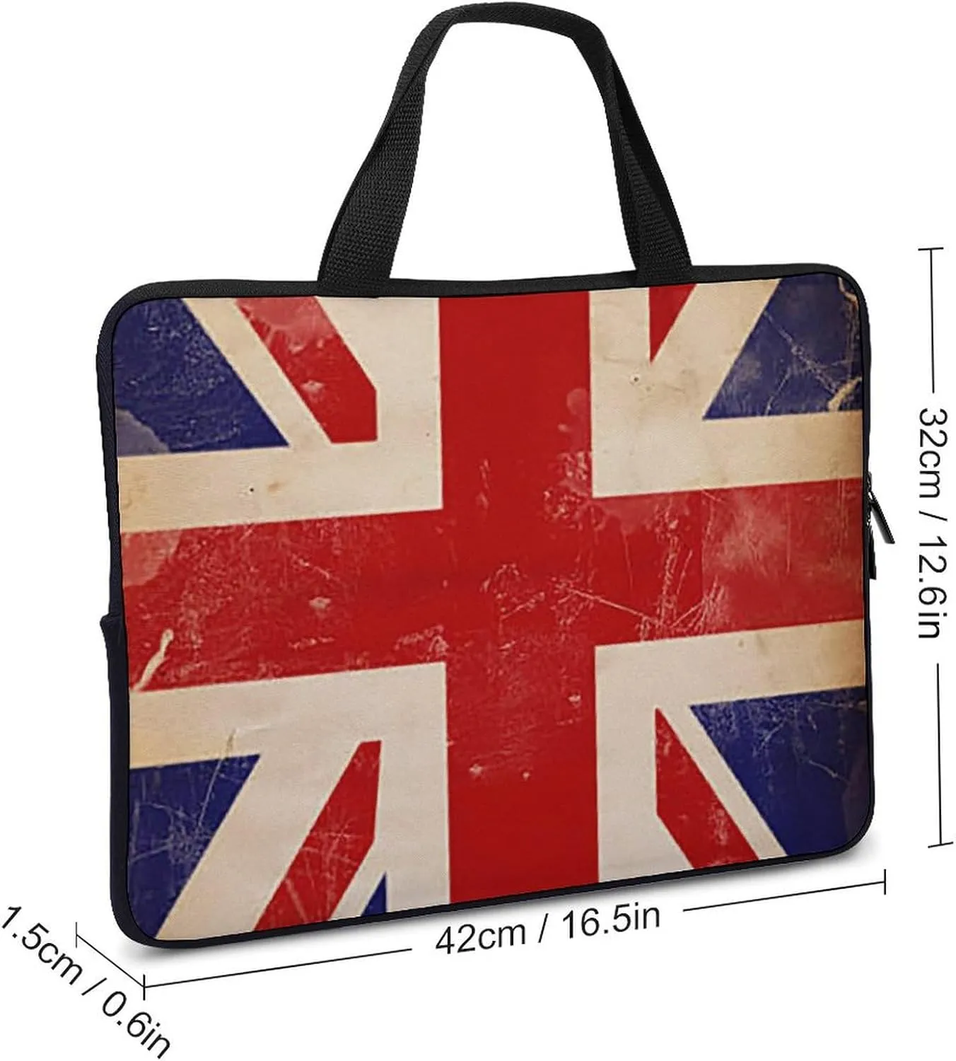 Bahamas Flag Teacher's Tote Men's Laptop Bag Leather Waterproof Briefcase Portable Pattern