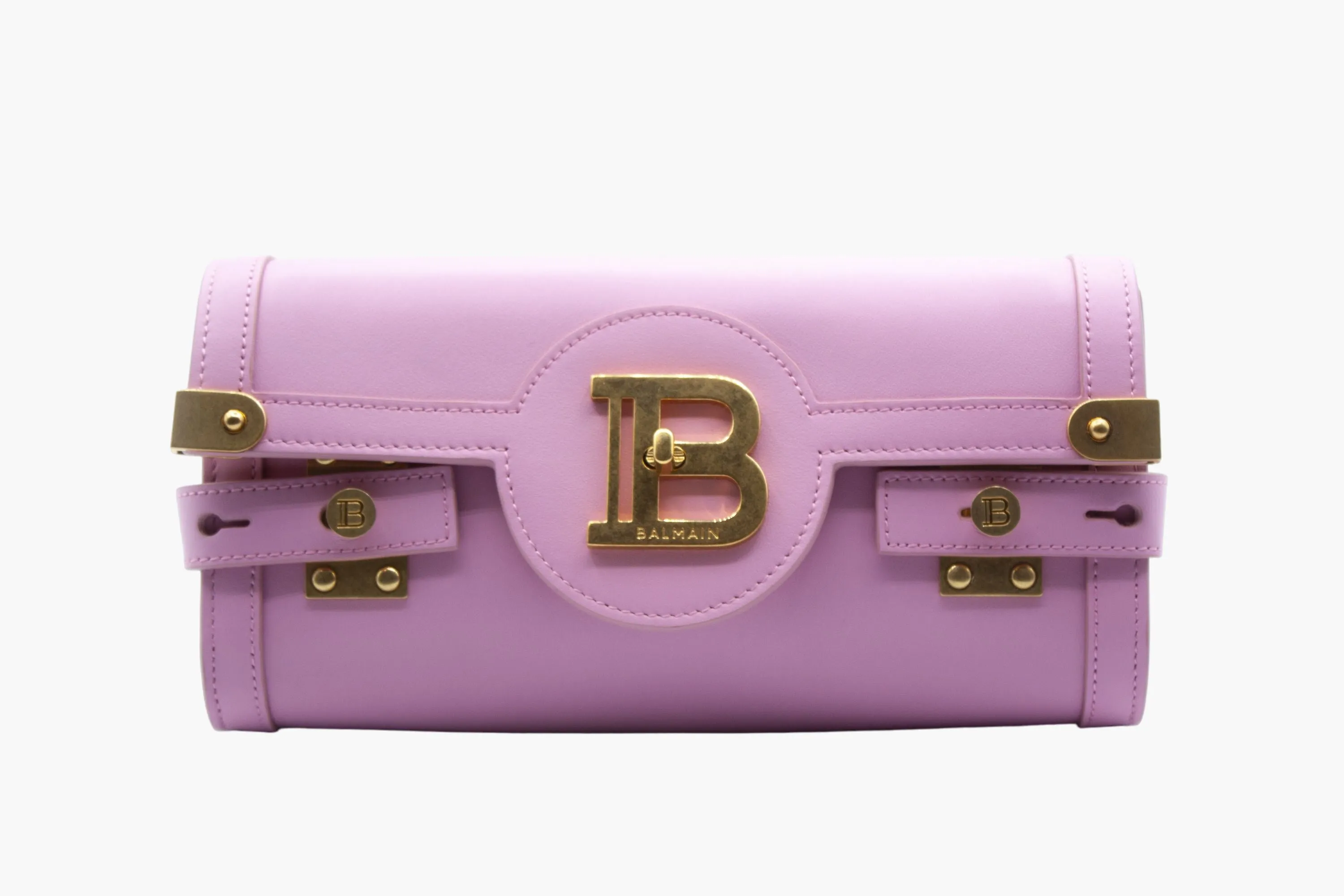 Balmain Elegant Pink Bag with Gold-Tone Hardware