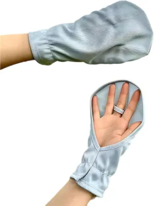 Bamboo Fiber Driving Gloves Women 2 Pairs UV Protection Hand Shields Sun Blocking Summer Fingerless Gloves