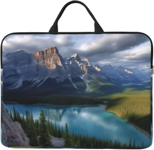 Banff National Park Laptop Case Sleeve 14 inch Shockproof Protective Notebook Case Travel Laptop Bag with Handle Waterproof Computer Cover Briefcase Handbags for Men Women