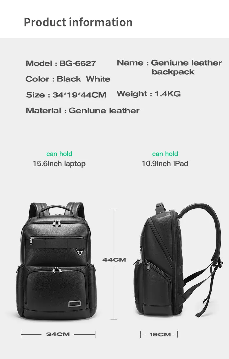 Bange i-Bronz Water Resistant Hidden Compart Big Capacity Multi Compartment Ultra Light Travel Laptop Backpack (15.6")