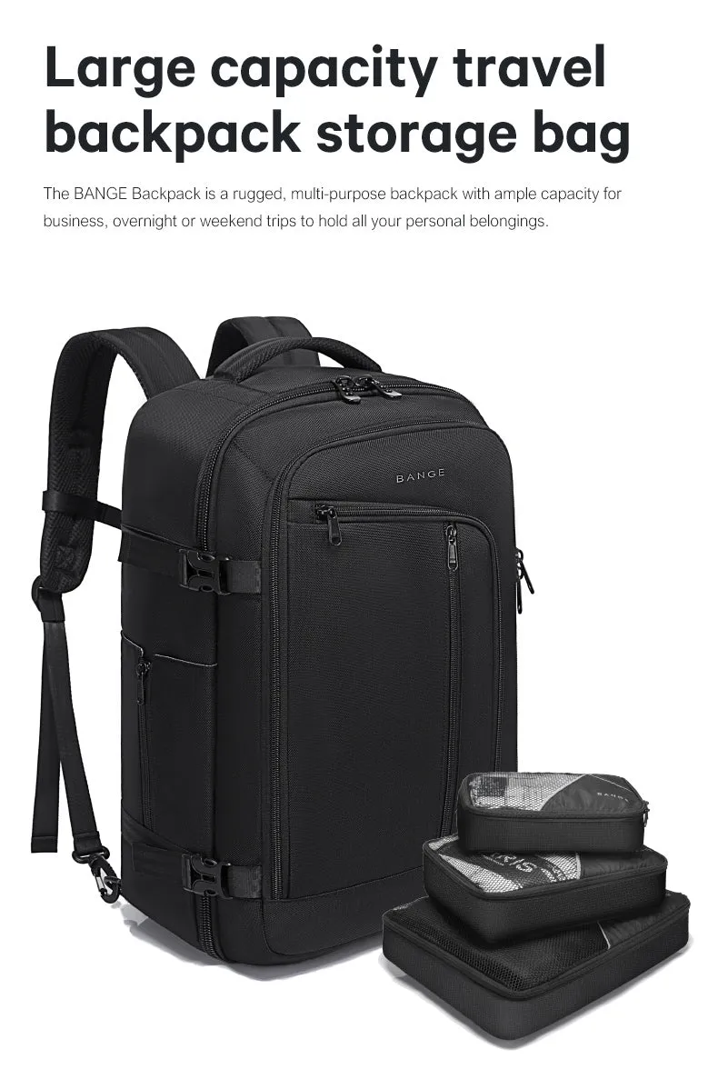 Bange i-Kadenz Water Resistant FREE Multi Compartment Pouch Ultra Light Travel Laptop Backpack (17.3")