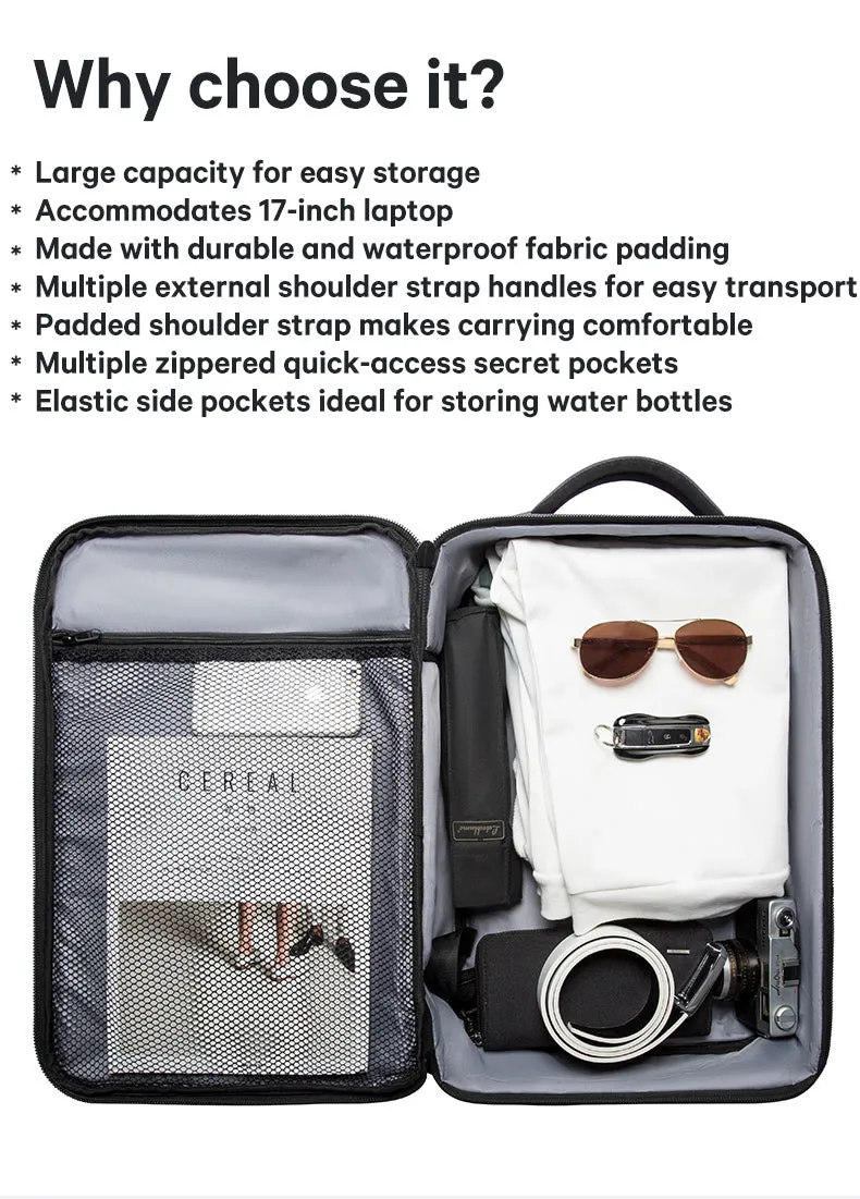Bange i-Kadenz Water Resistant FREE Multi Compartment Pouch Ultra Light Travel Laptop Backpack (17.3")