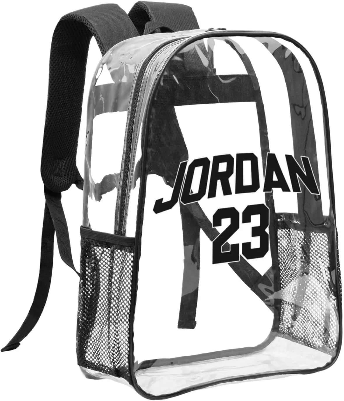 Basketball Goat 23 Transparent Backpack 16 Inch Laptop Backpack Large Capacity Backpack Travel Bag