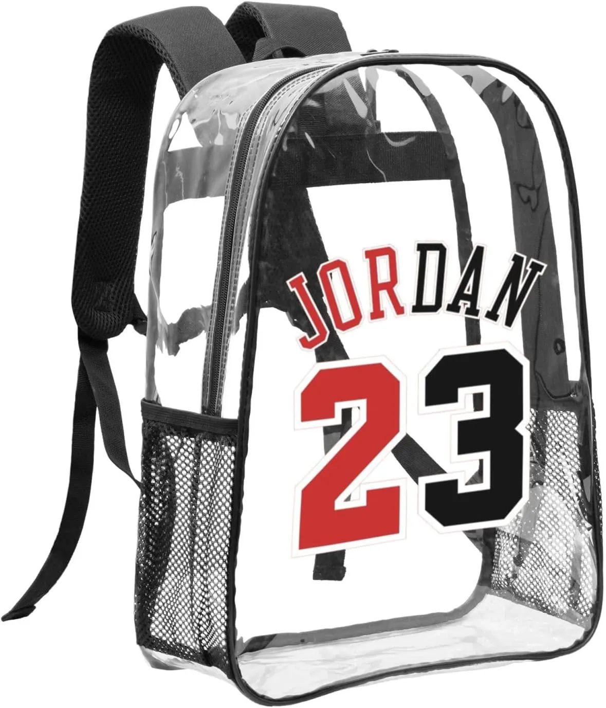 Basketball Goat 23 Transparent Backpack 16 Inch Laptop Backpack Large Capacity Backpack Travel Bag