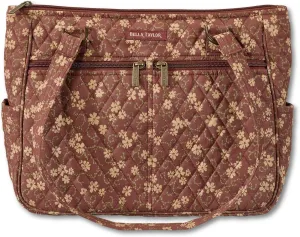 Bella Taylor Everyday Tote | Lightweight Quilted Fabric Handbags for Women
