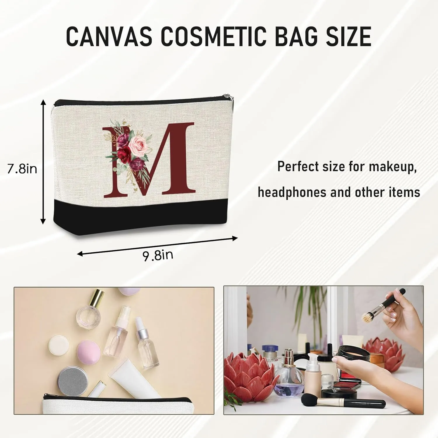 Birthday Gifts for Women - Christmas Gifts for Women, Canvas Beach Tote Bag for Mom Her Wife Best Friends Teacher