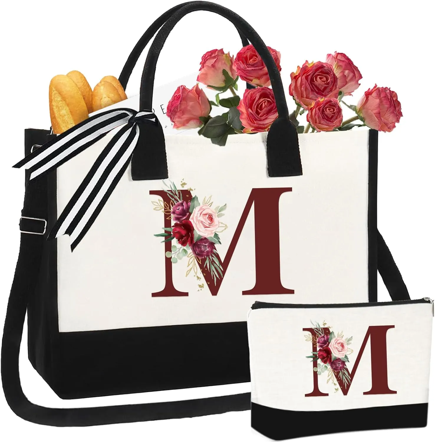 Birthday Gifts for Women - Christmas Gifts for Women, Canvas Beach Tote Bag for Mom Her Wife Best Friends Teacher