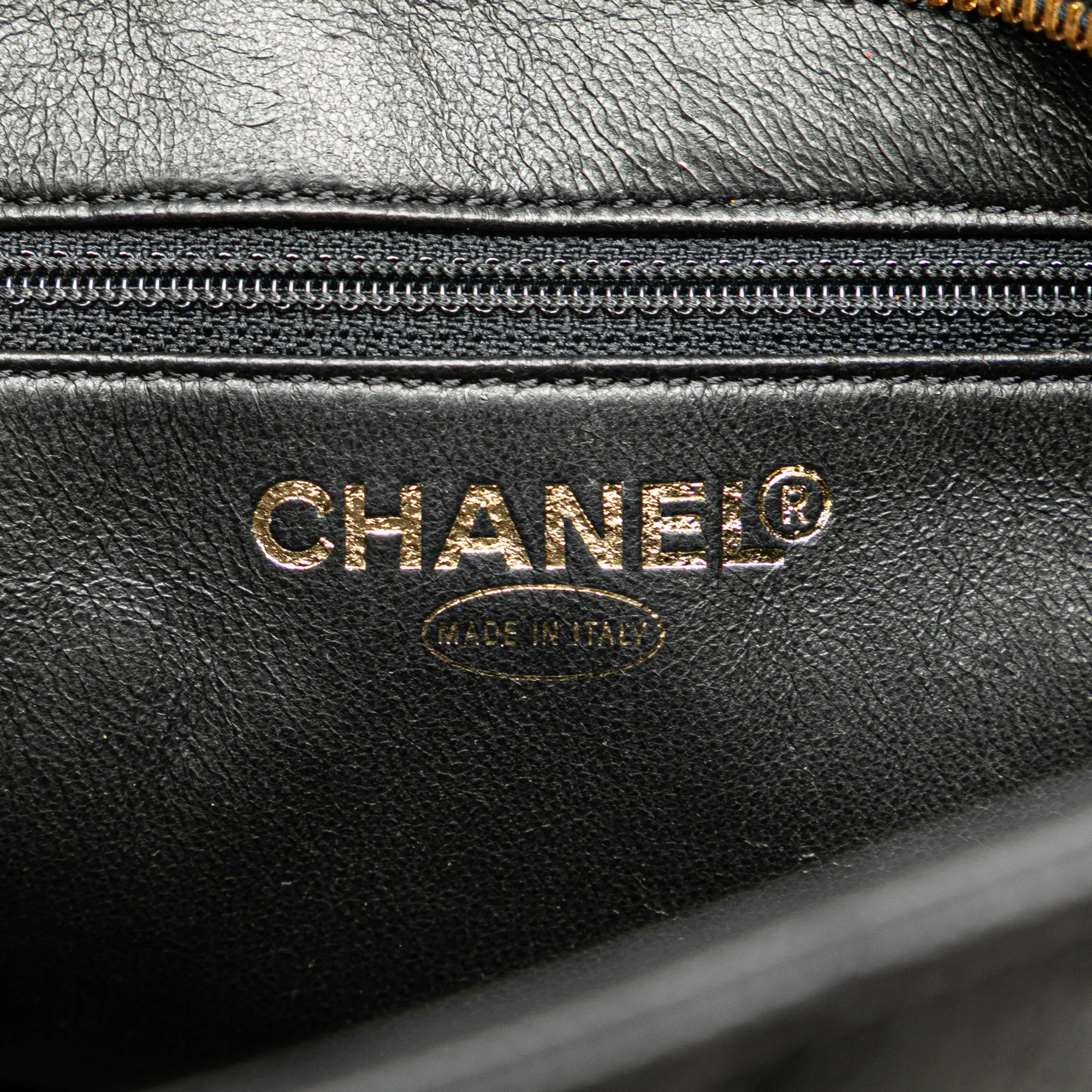 Black Chanel Caviar Medallion Tote