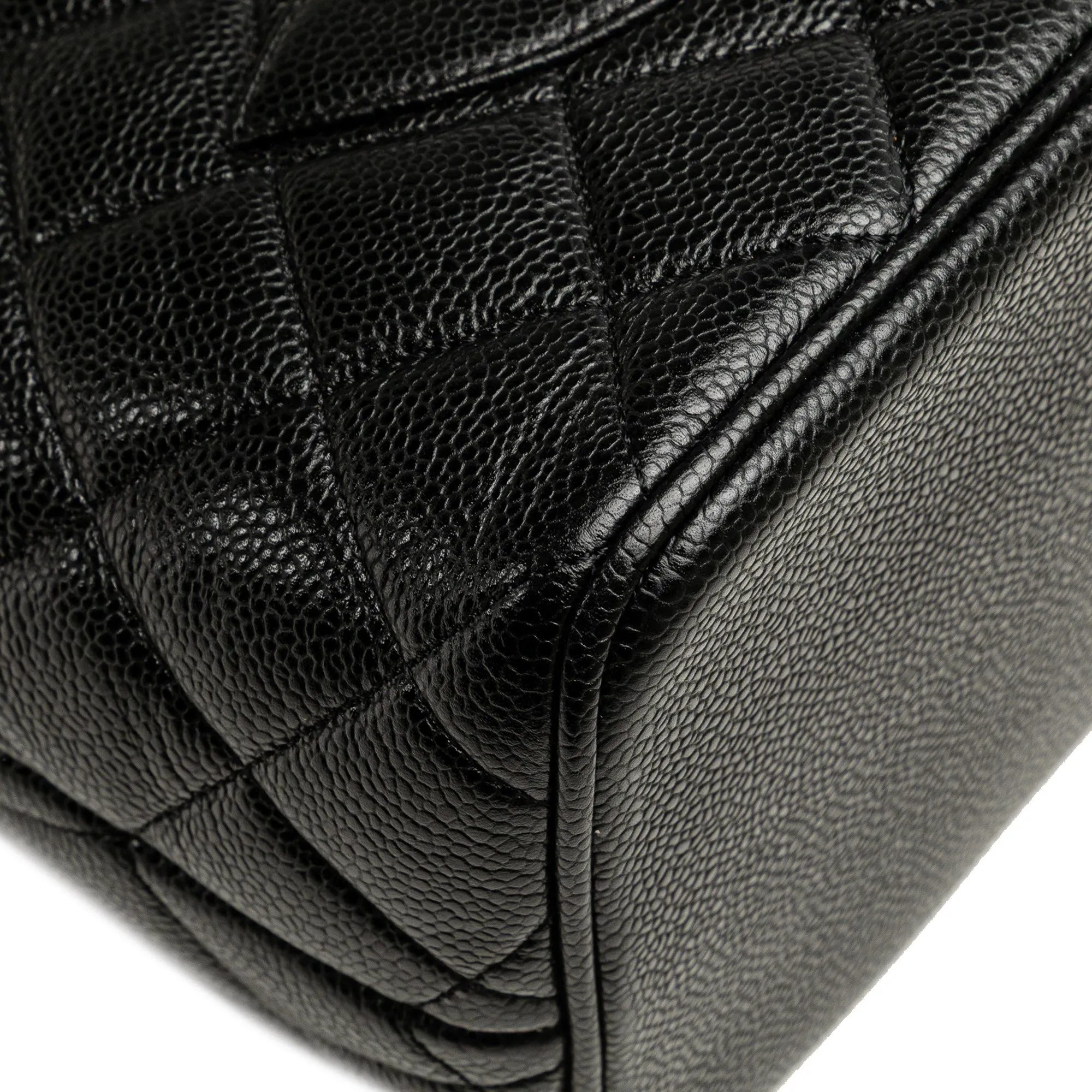 Black Chanel Caviar Medallion Tote