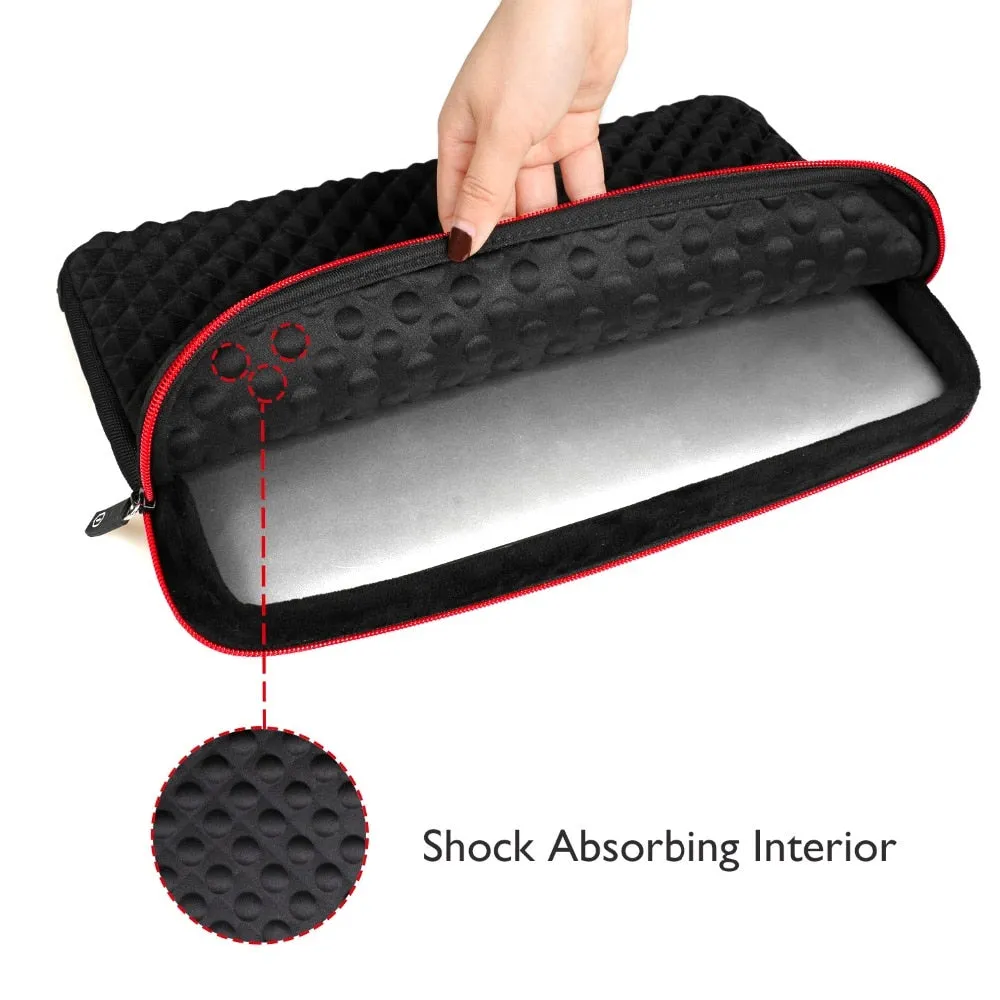 Black Plaid Laptop Case 13-inch