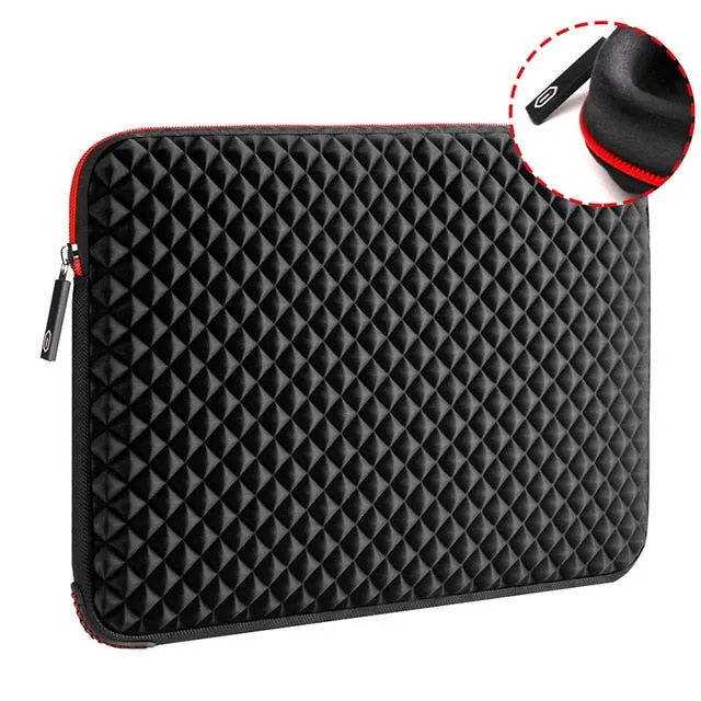 Black Plaid Laptop Case 13-inch