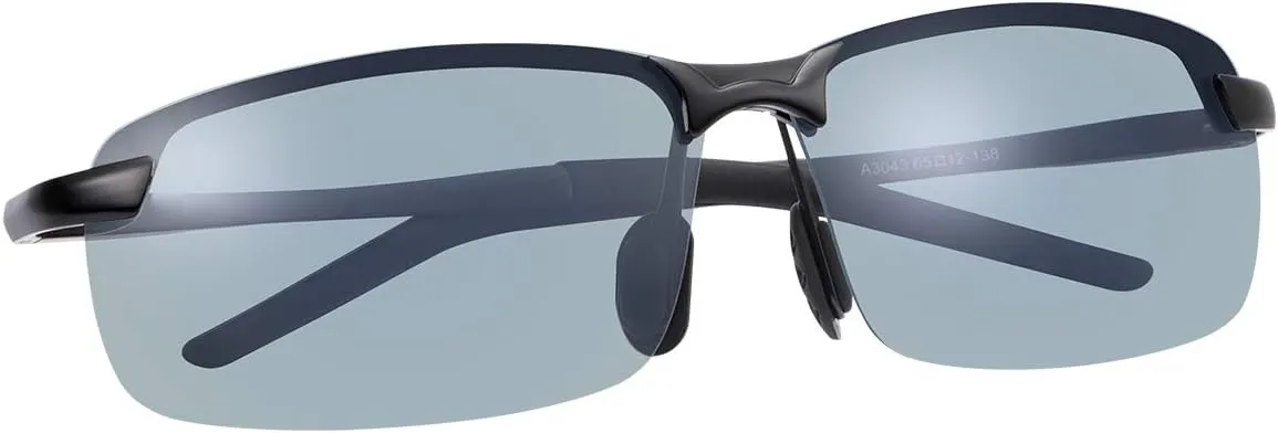 Blue Light Blocking Computer Glasses Photochromic Polarized UV Protection Safety Sunglasses for Men and Women Day and Night Spring Hinge Sports Driving Eyewear Anti Glare Eyestrain Eyeglasses