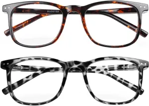 Blue Light Blocking Glasses, Blue Blocker Computer Glasses for Men Women, Anti Glare 400 UV & Eye Strain Fake Square Glasses