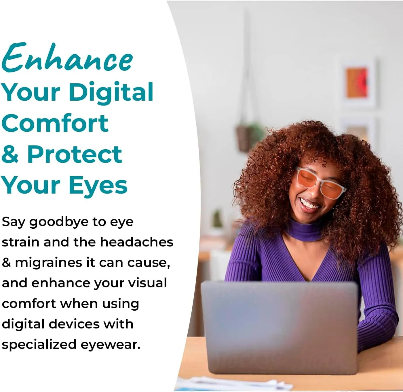 Blue Light Blocking Glasses for Women   Men - Better Sleep   Anti Eye Strain Protection - Computer Screens & Gaming