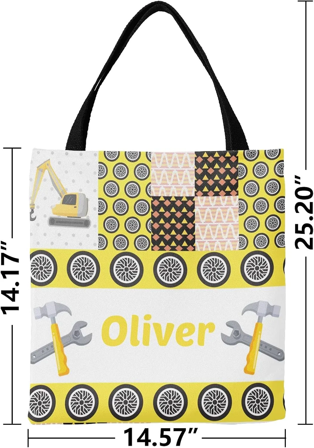 Blue Racing Car Personalized Canvas Tote Bags for Women Kids, Reusable Bags for Shopping,Travel,School Handbag Gift
