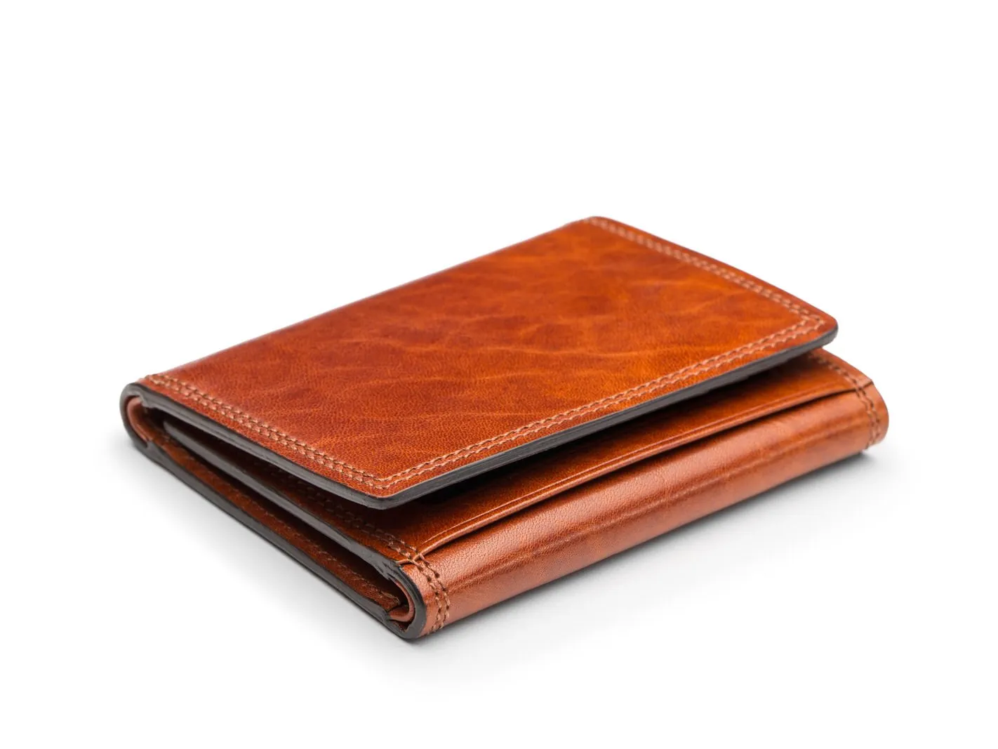 Bosca Mens Dolce Collection Double ID Trifold Wallet