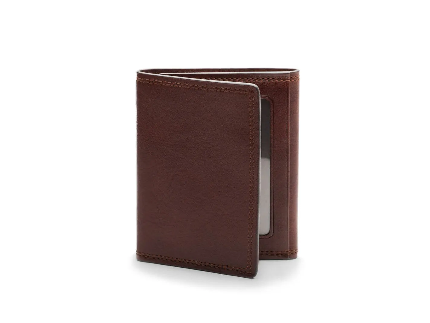 Bosca Mens Dolce Collection Double ID Trifold Wallet