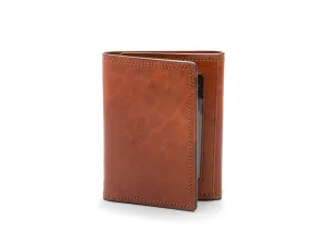 Bosca Mens Dolce Collection Double ID Trifold Wallet