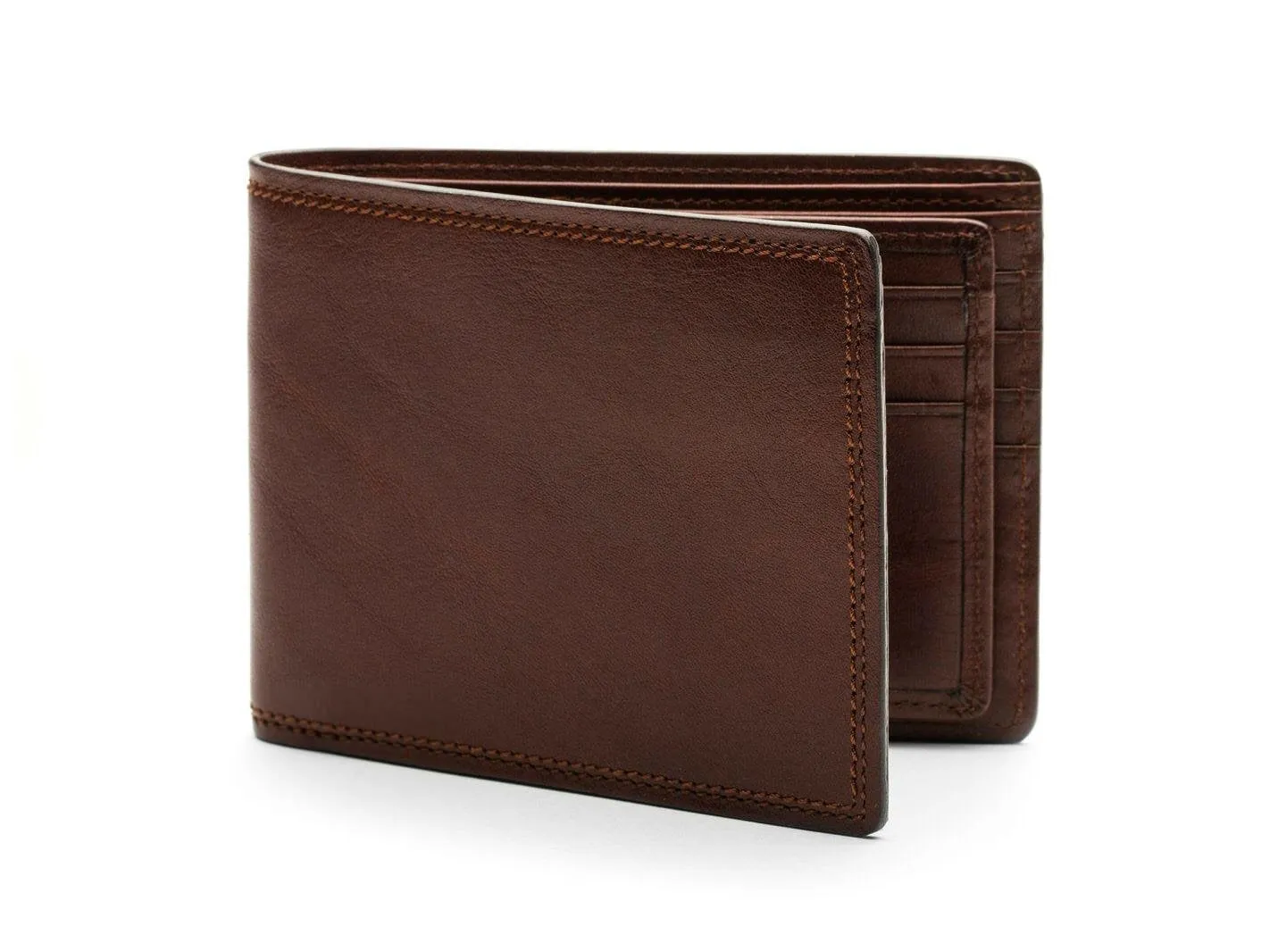 Bosca Men's Dolce Collection - Eight-Pocket Deluxe Executive Wallet w/ Passcase