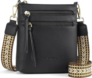 BOSTANTEN Crossbody Bags Purses for Women Trendy Soft Vegan Leather Shoulder Handbags with Adjustable Strap Zipper Pocket