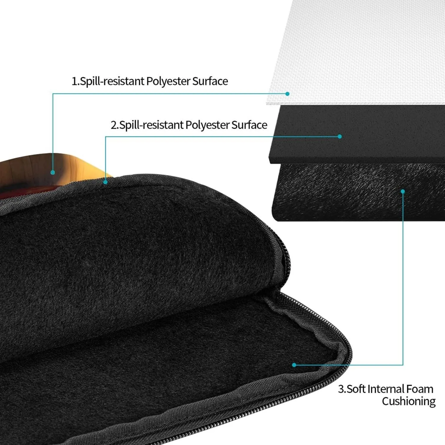 Bowling Balls Pattern Shockproof Portable Laptop 15 inch Sleeve Bag for Men and Women - Ideal for Business Travel, School, and Daily Use