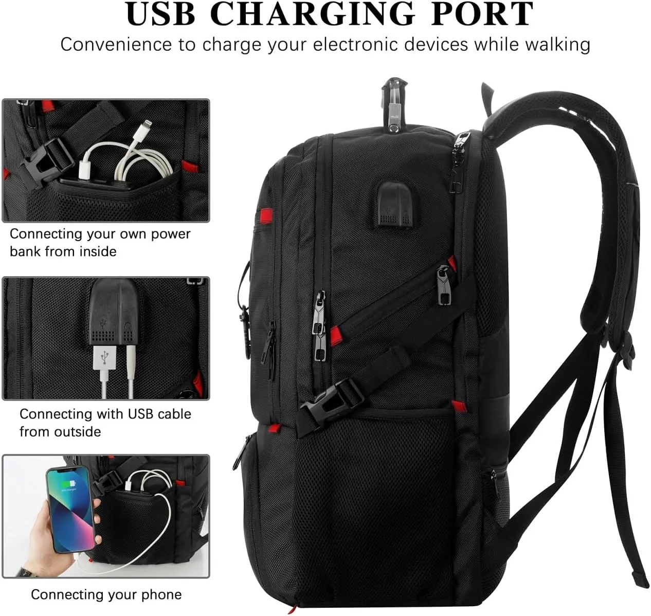 Boy School Backpack with Shoe Compartment,Gym Backpack with 17.3 inch Laptop Compartment for Men Women,Teens Bookbag College Student Travel Mochilas Escolares para Adolescentes