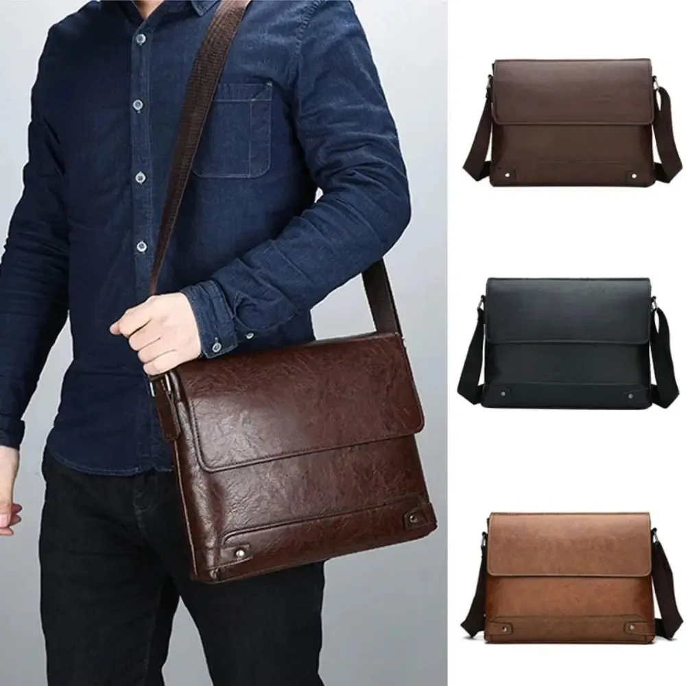 Bradford | All-in-One Men's PU Leather Shoulder Bag - Business Men
