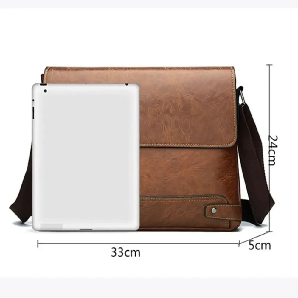 Bradford | All-in-One Men's PU Leather Shoulder Bag - Business Men