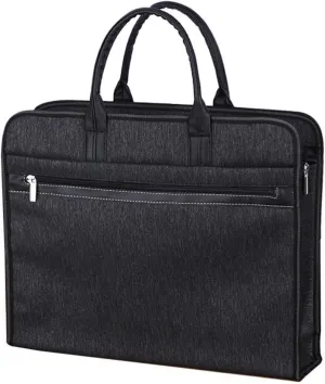 Briefcases for Men Multilayer Large Capacity Thickened Waterproof Office Portable Document Bag Conference Bag Oxford Cloth Storage Bag Printable