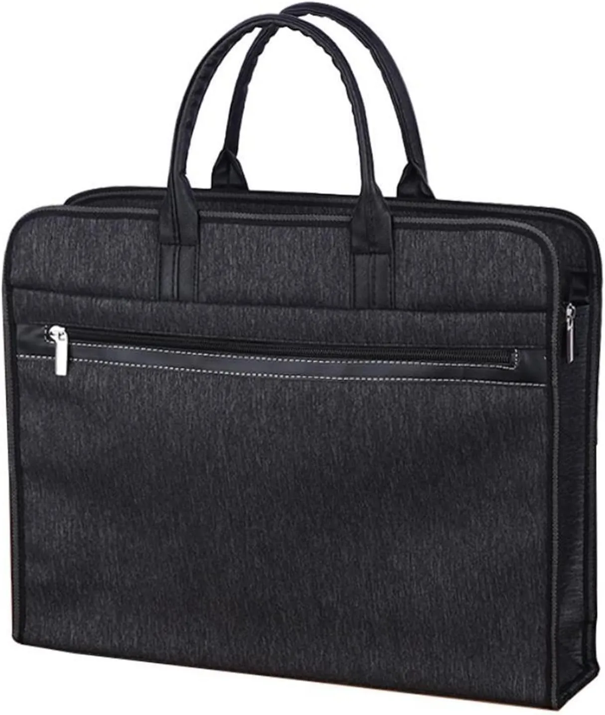 Briefcases for Men Multilayer Large Capacity Thickened Waterproof Office Portable Document Bag Conference Bag Oxford Cloth Storage Bag Printable