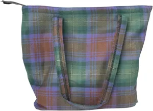 Briomhar Tartan Tote Bag for Women - Plaid Wool Zippered Tote Bag Made in Scotland