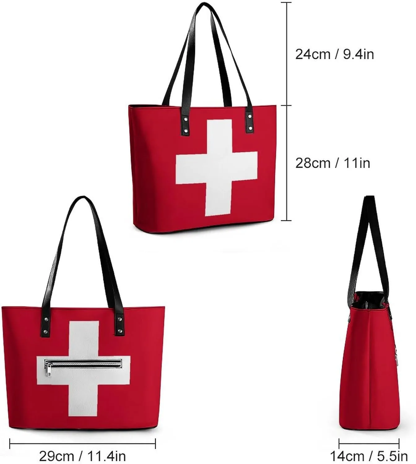 Brittany French Flag Leather Tote Handbag Women Ideal for Casual Outings and Work