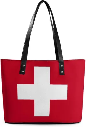 Brittany French Flag Leather Tote Handbag Women Ideal for Casual Outings and Work