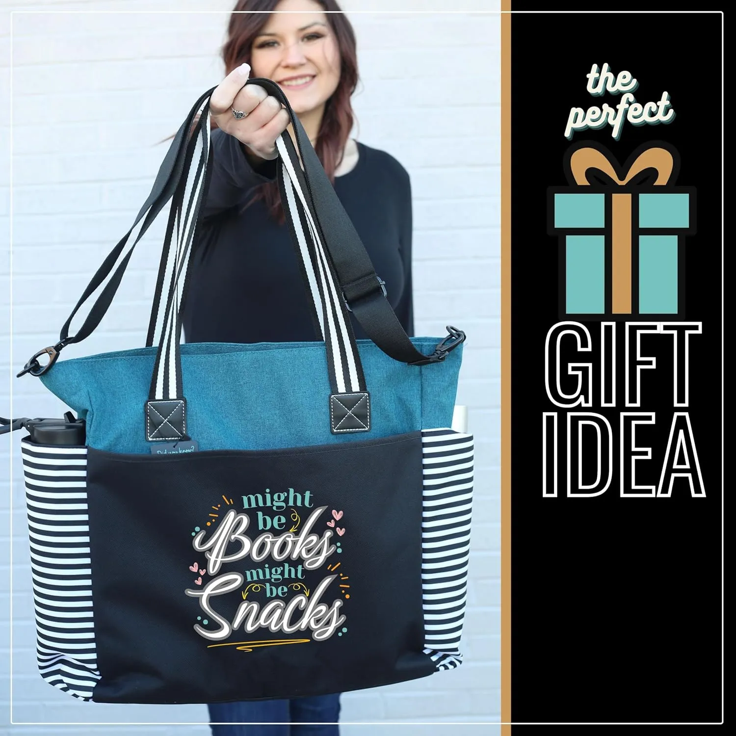 Brooke & Jess Designs Mom Bags for Everyday - Bags for Women with Zipper, Large Stylish Travel Bag, Work Bag