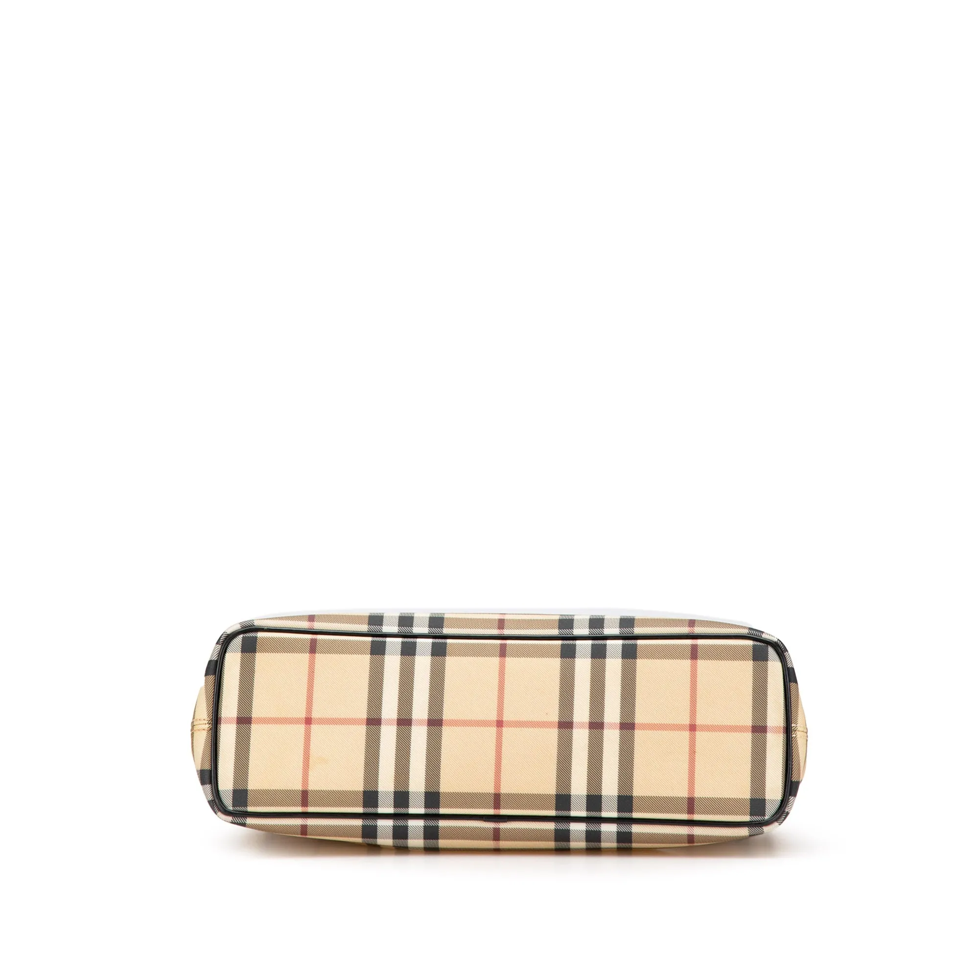 Brown Burberry House Check Canvas Tote